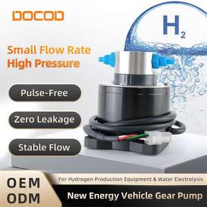 Pompe à engrenages micro sanitaire DOCOD en acier inoxydable haute pression, sans fuite, avec moteur CC sans balais, débit de 450 ml/min - Product Image 2