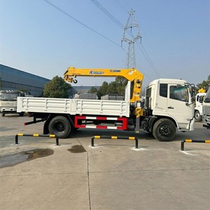 รถบรรทุกติดเครน Dongfeng 4x2 พวงมาลัยซ้าย 5 ตัน 6.3 ตัน 8 ตัน 10 ตัน ขายตรงจากโรงงาน - Product Image 2