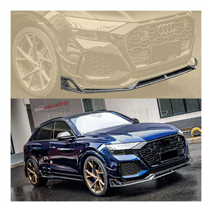 Nuevo Lip Delantero de Fibra de Carbono Seca para <span class=keywords><strong>Audi</strong></span> RSQ8 con Recortes para Escape, Instalación con Tornillos, Ajuste Universal - Product Image 1