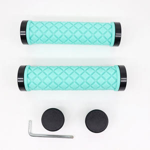 アルミ合金自転車ハンドルセット滑り止めショック-プルーフ一方的なロックラバーハンドルバー工場用バッチ山 - Product Image 2