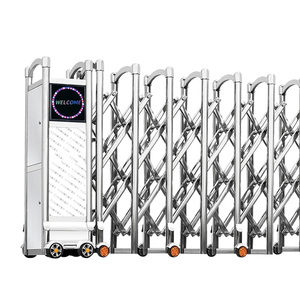 <span class=keywords><strong>Portail</strong></span> <span class=keywords><strong>Coulissant</strong></span> Rétractable Automatique en Aluminium Électrique Pliant pour Allées, Usines, Écoles et Clôtures - Product Image 1