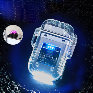 Encendedores <span class=keywords><strong>de</strong></span> Plasma con Logotipo Personalizado, Encendedor Eléctrico <span class=keywords><strong>de</strong></span> Doble Arco con Linterna, Recargable por USB, Resistente al Agua - Product Image 3