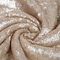 Nappe de fête de mariage à paillettes d'or de luxe scintillant en gros de rectangle rond