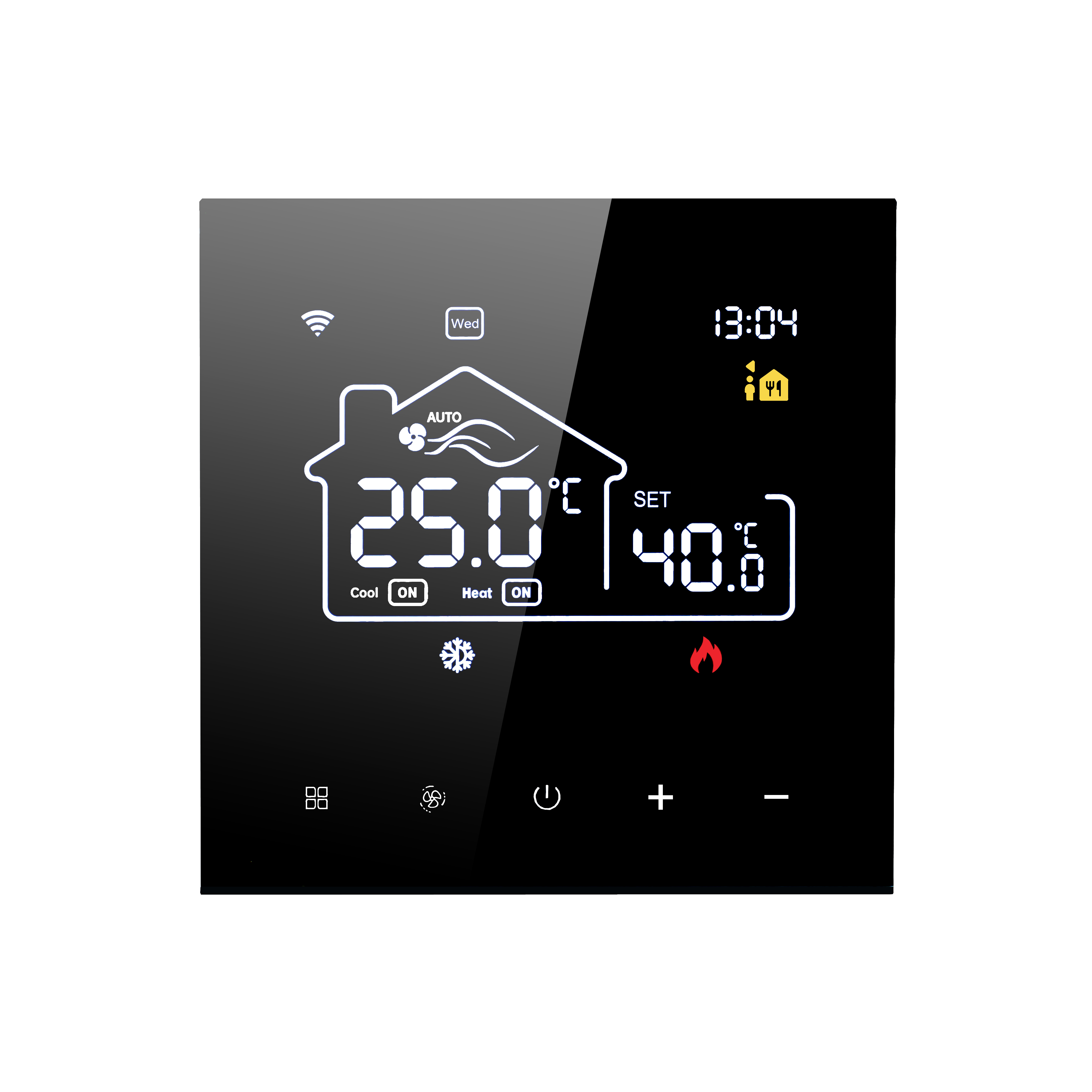 ME82F Wi-Fi термостат для центрального кондиционирования воздуха и напольных систем с подогревом пола и деталей