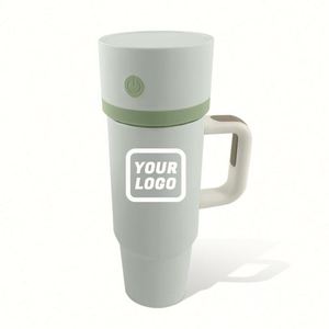 Bouteille d'eau sport personnalisée avec logo, couvercle mixeur, double paroi isolée en acier inoxydable, tasse de voyage 30 oz pour voiture et mixeur de jus - Product Image 1