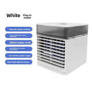 Mini humidificador <span class=keywords><strong>silencioso</strong></span> con enfriador de <span class=keywords><strong>aire</strong></span> alimentado por USB, <span class=keywords><strong>aire</strong></span> acondicionado portátil para dormitorios de estudiantes, uso de escritorio de oficina, nuevo - Product Image 6