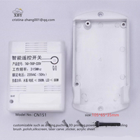 Geomagnetik perumahan induksi plastik tahan air kandang elektronik IOT Project Casing CN151Plastic kandang 105*65*35mm