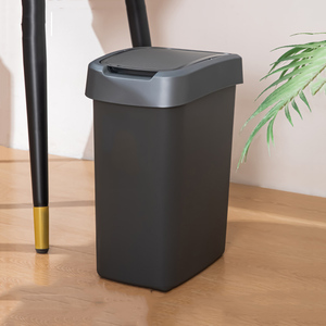 Sáng Tạo Đôi Mở Nắp Thùng Rác Có Thể Lắc Nắp Báo Chí Hẹp Khe Vệ Sinh Xô Hộ Gia Đình Nhà Bếp Lưu Trữ Giấy Giỏ 10L <span class=keywords><strong>PP</strong></span> - Product Image 2