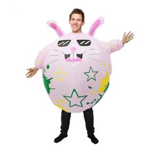 ชุดมาสคอตกระต่ายอีสเตอร์เป่าลมสำหรับผู้ใหญ่ Happy Sky Unisex รุ่น Halloween-zm102 สำหรับงานคาร์นิวัลและปาร์ตี้ - Product Image 6