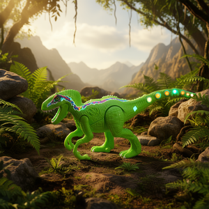 Dinosaurio con luces y sonidos de 22 cm, juguete rugiente para niños mayores de 3 años - Product Image 1