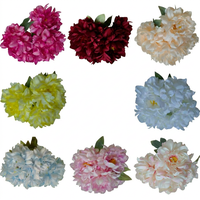 5 Duftende Künstliche Pfingstrosen Seidenblumenstrauß Große Kunstblumen-Pfingstrosen für Hochzeitsvasen Heim-Tischdekoration Fabrik-Großhandel