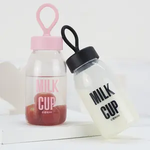 Conveniente taza de leche para niños para llevar juego de tazas gafas estudiantes simples productos ecológicos creativos de alto borosilicato 2023