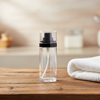 Bouteilles pulvérisatrices PET transparentes vides - Contenants rechargeables à pompe pour brumes et toniques cosmétiques