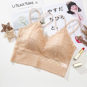 Genç kız kadın eğitim sütyen ön düğme seksi tüp spor sutyen <span class=keywords><strong>Push</strong></span>-up özelliği örme dokuma rahat kolay yakın - Product Image 2