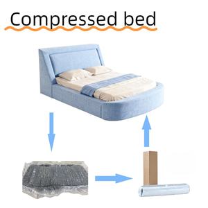 <span class=keywords><strong>Lit</strong></span> de luxe haut de gamme en tissu chenille, minimaliste, en mousse compressée sous vide, sans cadre, tailles Queen et King, garantie <span class=keywords><strong>1</strong></span> an - Product Image 1