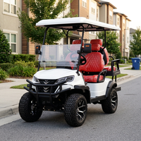 Voiturette de golf et buggy tout-terrain électrique certifiée CE 48V 6 places avec une garde au sol de 150-200 mm et un poids à vide de 500 kg