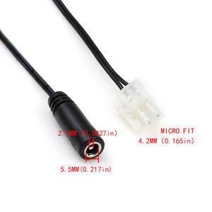 DC 5,5x2,1mm Buchse zu Micro-Fit 4,2mm 2-poliges elektrisches Kabel für Kabelbaum der Industrie elektronik - Product Image 2