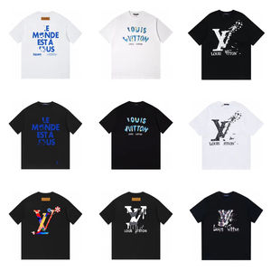 Cross-border Donkey Home High Version 2025 Zomer Nieuw Logo Letter Casual Loose Heren/Dames Korte Mouw Puur Katoen - Product Image 1