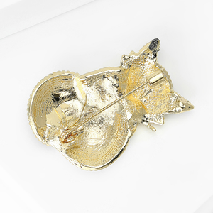 Broche <span class=keywords><strong>renard</strong></span> simple et mignonne pour femme, accessoire vestimentaire polyvalent et élégant, motif animalier pour poitrine, idéale pour les banquets - Product Image 4