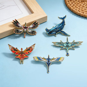 Broche en alliage de zinc imprimée, thème dessin animé, merchandising de films et séries TV, Anime/Angel World Winged <span class=keywords><strong>Beast</strong></span>/Kun, accessoire élégant - Product Image 1