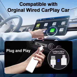 Xlintek hd2cp không dây Carplay Adapter giao diện HD USB Dongle hỗ trợ iPhone/Android/IOS Wifi + BT kết nối kép Plug-N-Play - Product Image 3