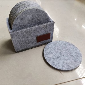 Heat Insulation <b>Red</b> Felt Cup Pad Table Mat Table Cover Extra-large Mouse Pad 3mm Thick Non-slip Pad Minimalist Modern Design - Product Image 6