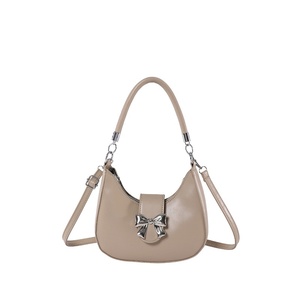 Borsa a tracolla da donna in PU con fiocco, chiusura a cerniera, piccola, vintage, versatile, nuova <span class=keywords><strong>moda</strong></span> <span class=keywords><strong>coreana</strong></span> - Product Image 6