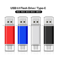 Clé USB pour téléphone portable Android en métal à grande vitesse et à prix avantageux, clé USB 3.0 8 16G 32GB 64G 128GB USB-C Type C OTG