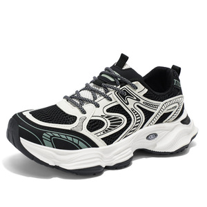 2026 Spring New Men Sneakers Breathable Mesh Thick Sole Dad Shoes Trendy All-match Casual Sports Walking Footwear - Product Image 5