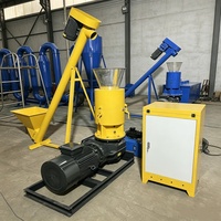 Broyeur à granulés de bois à performance stable 200 kg/h avec pompe à huile de lubrification automatique et boîte de vitesses durable pour une énergie durable