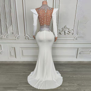 Novance Y4015-D热卖产品2025热销别致迷人晚礼服长袖白色舞会礼服派对 - Product Image 6