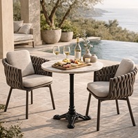 Meubles d'extérieur en aluminium, chaise de patio extérieure, table basse de piscine, chaise de resort