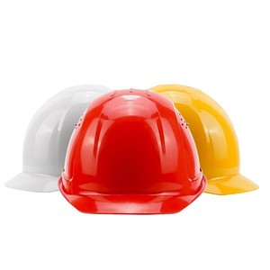 Casque de sécurité standard national L99RS, casque rigide respirant à capuchon rouge pour les superviseurs de chantier, les électriciens et les projets - Product Image 1