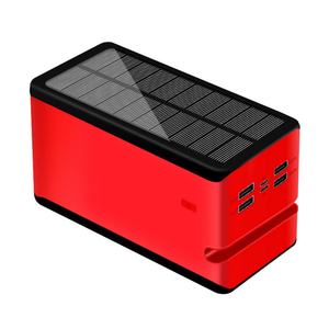 Cargador Solar de 100000 mAh, Banco de Energía Multifuncional para Camping y Actividades al Aire Libre, con Soporte Grande y Luces LED - Product Image 2