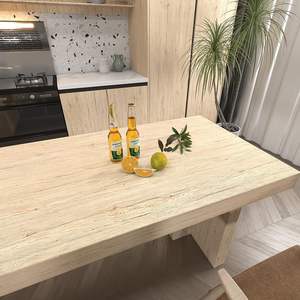 Décoration large en bois pour meubles vinyle imperméable auto-adhésif porte d'armoire de cuisine PVC papier peint décor Film protecteur - Product Image 3