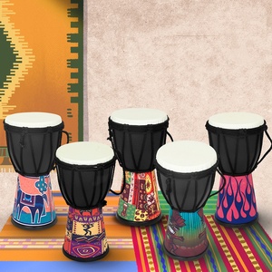 Instrumento de percusión de tambor de piel de oveja ligero de 4 pulgadas Tambor Africano al por mayor - Product Image 1
