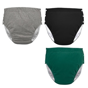 Ropa Interior Reutilizable <span class=keywords><strong>de</strong></span> Tela <span class=keywords><strong>de</strong></span> Algodón para Incontinencia, Impermeable y Lavable, <span class=keywords><strong>Pañales</strong></span> <span class=keywords><strong>de</strong></span> Tela para Adultos, para Hogares <span class=keywords><strong>de</strong></span> Ancianos - Product Image 1