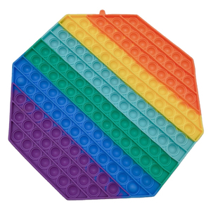 ของเล่นบีบคลายเครียดแบบกด ซิลิโคน สัมผัสสนุก สีรุ้ง ของเล่นใหม่ ยอดฮิต  แบบกดป๊อป  ของเล่น Among Us - Product Image 5