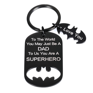 Bijoux pour la fête des pères, <span class=keywords><strong>porte</strong></span>-clés en acier inoxydable pour <span class=keywords><strong>papa</strong></span>, <span class=keywords><strong>porte</strong></span>-clés de voiture personnalisé pour <span class=keywords><strong>papa</strong></span>, argent noir, <span class=keywords><strong>porte</strong></span>-clés « Je t'aime », vente en gros - Product Image 2