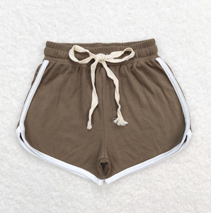 Pantalones Cortos Deportivos para Niña, Estilo Boutique, Color Sólido, Cintura con Cordón Ajustable - Product Image 2