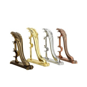 Supporto per asta per tenda doppia singola color bronzo antico buoni prezzi supporto per aste per <span class=keywords><strong>tende</strong></span> da parete decorative in alluminio - Product Image 5