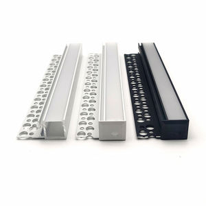 Profilé LED en aluminium YG-B012 pour cloisons sèches de <span class=keywords><strong>plafond</strong></span> Bandes noires Barre de canal Éclairage Encastré Plâtre Gypse - Product Image 4