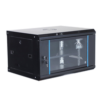 Rak Data Center Oem Odm 4u 9u 15u 18u Mini 12u Rak Server 6u 19" Rak Dinding untuk Data 6u Kabinet Jaringan 6u