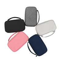 Pochette de rangement portable et durable à double couche, résistante à l'eau, pour câbles de voyage, accessoires électroniques
