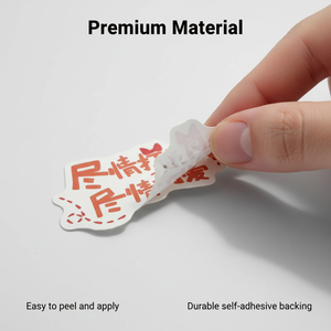 Customlogo stickers printed roll vinyl waterproof paperself-adhesive round brand logo <b>label</b> stickers - Product Image 2