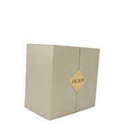 Boîte cadeau en carton de luxe de haute qualité DR Box pour cosmétiques et parfums, avec ouverture à double porte et forme rectangulaire