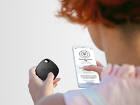 ATUVOS Traceur GPS intelligent en plastique étanche IP67 5G MFi Findmy pour animaux de compagnie, localisation longue portée, compatible iOS CE