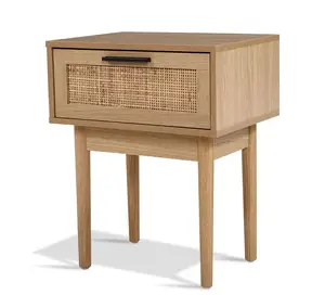 2024 Neues minimalistisches Design 2-Ebenen-Aufbewahrungs-Nachttisch Nachttisch Schrank für Appartment