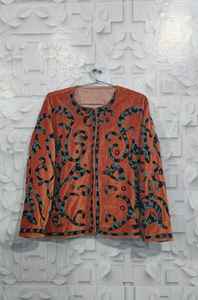 Latest Vintage Long Suzani velvet Jacket Women Elegant Casual Hand Embroidered Winter <b>Coat</b> Cozy Cardigan Dress <b>Beach</b> Free - Product Image 5