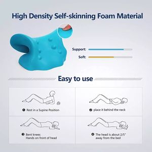 पोर्टेबल ट्रैक्शन तकिया गर्भाशय ग्रीवा विश्राम उपकरण गर्दन स्ट्रेचर का समर्थन करता है - Product Image 5